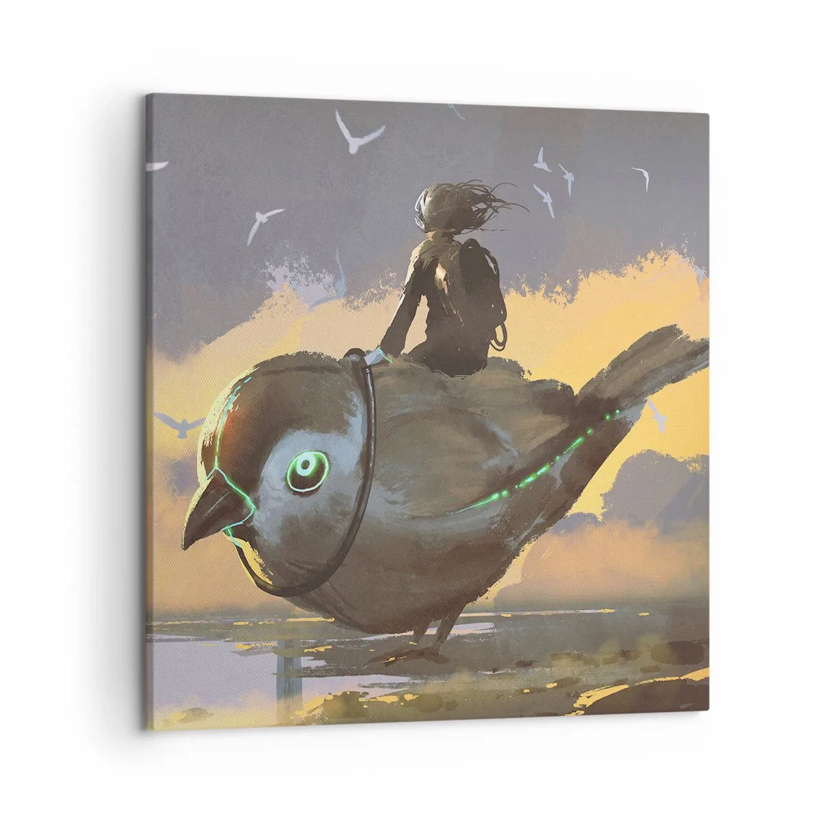 Canvas picture - Stop on a Fantastic Journey - 50x50 cm