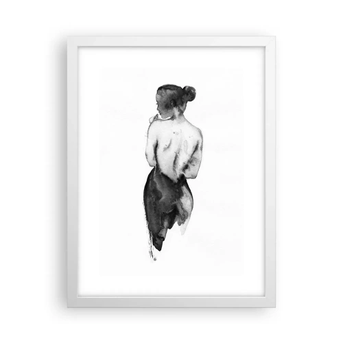 Poster in white frmae - By Her Side the World Disappears - 30x40 cm
