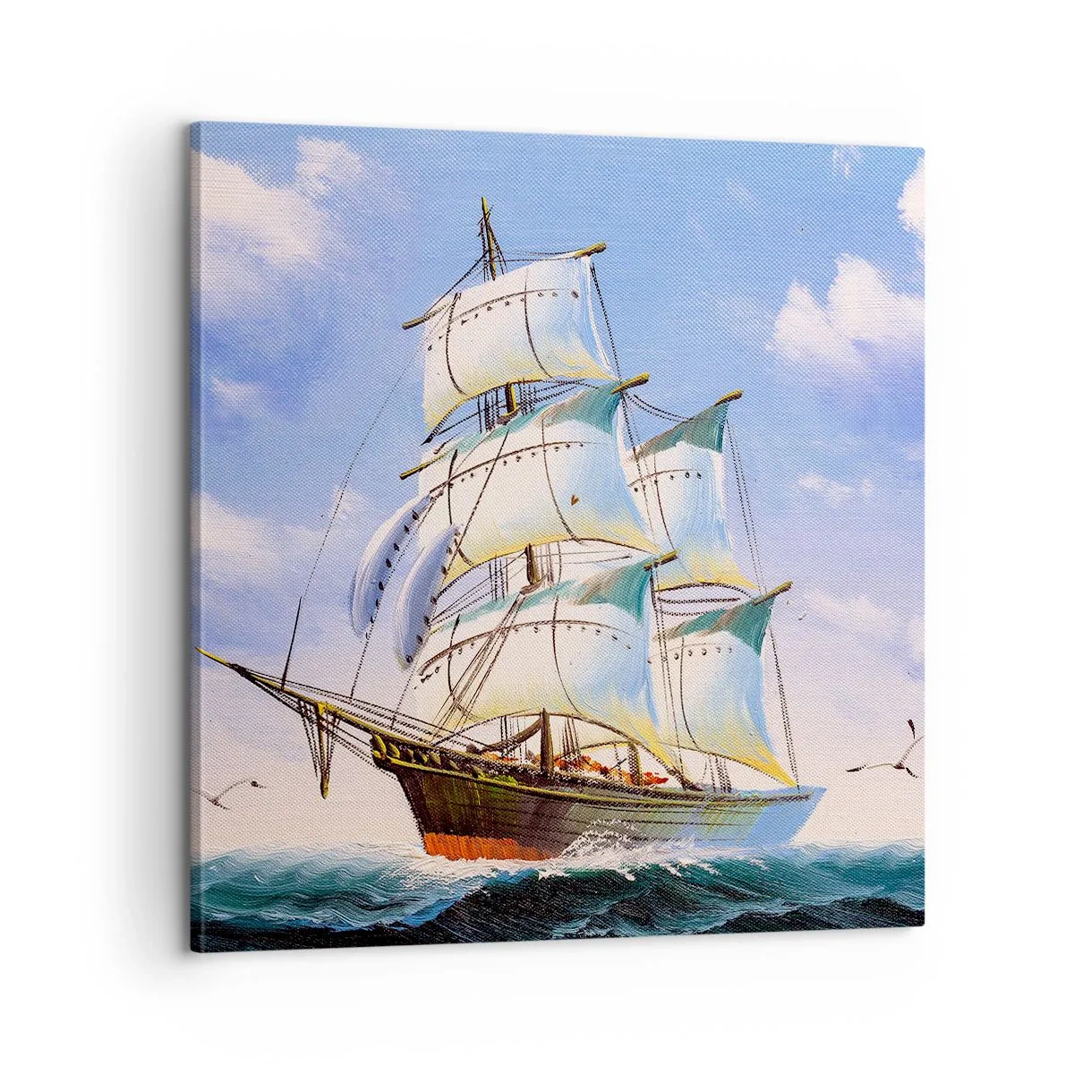 Canvas picture - Proudly with Wind - 60x60 cm