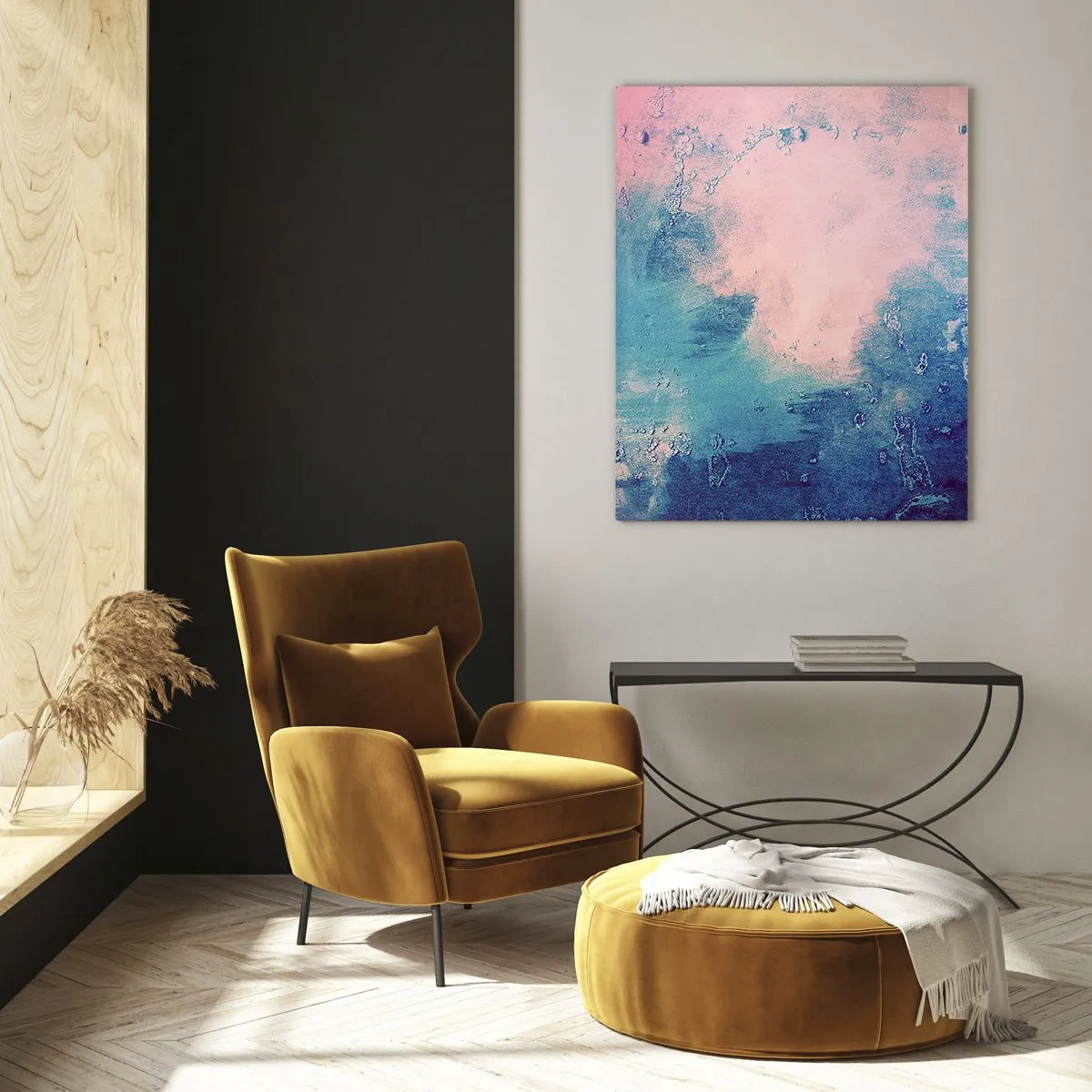 Glass picture - Blue Hug - 80x120 cm