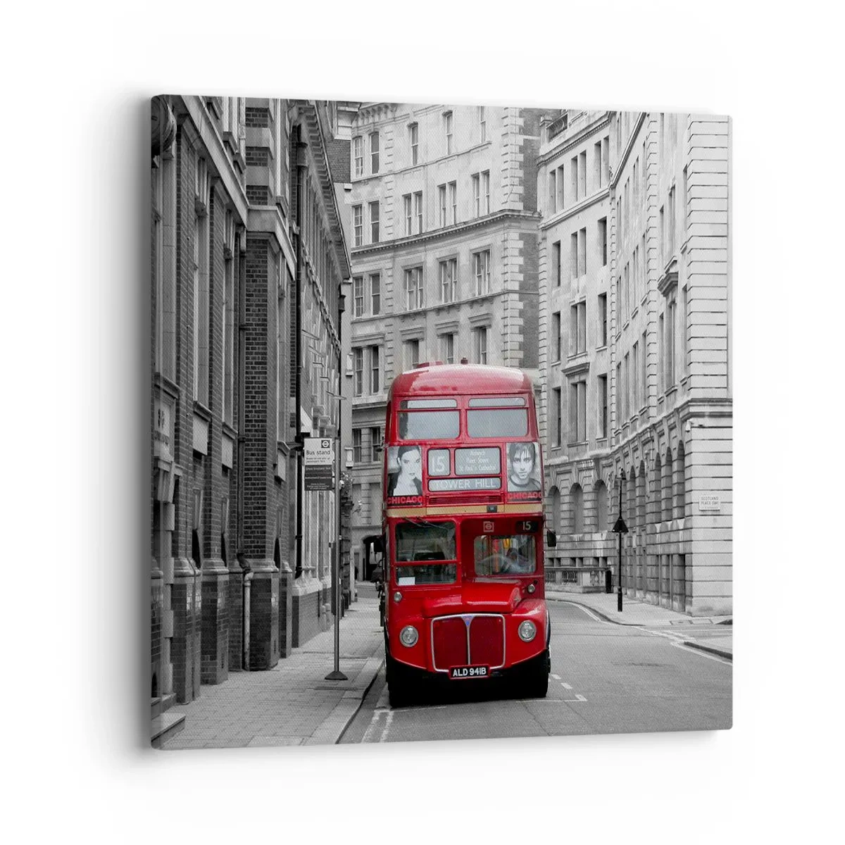 Canvas picture - Routine Doesn't Have to Be Grey - 40x40 cm