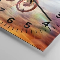 Clock face with numbers