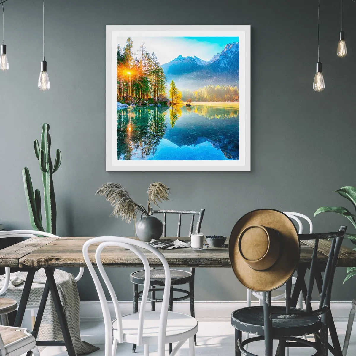 Poster in white frmae - Majesty and Sweetness - 50x50 cm