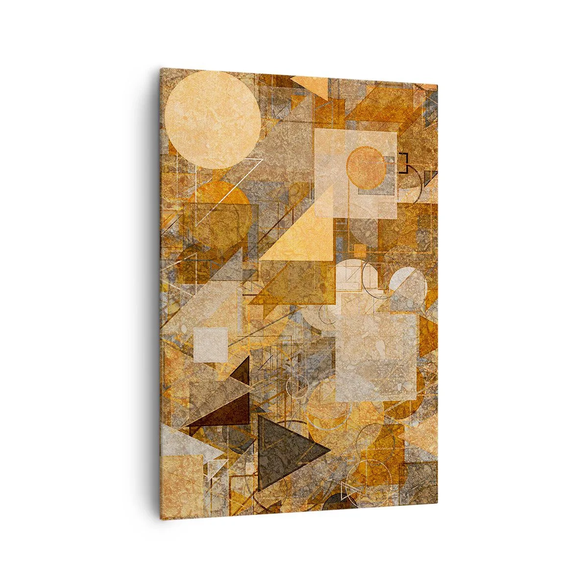 Canvas picture - Cubist Study in Brown - 70x100 cm