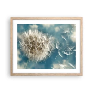 Poster in light oak frame - Breath of an Angel - 50x40 cm
