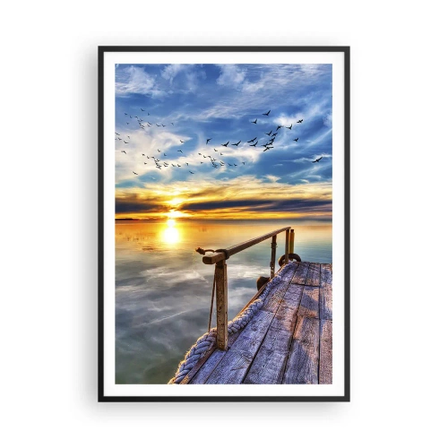 Poster in black frame - Wind is Taking a Break - 70x100 cm