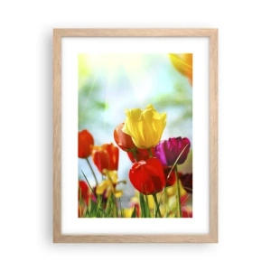 Poster in light oak frame - All Colours of the Sun - 30x40 cm