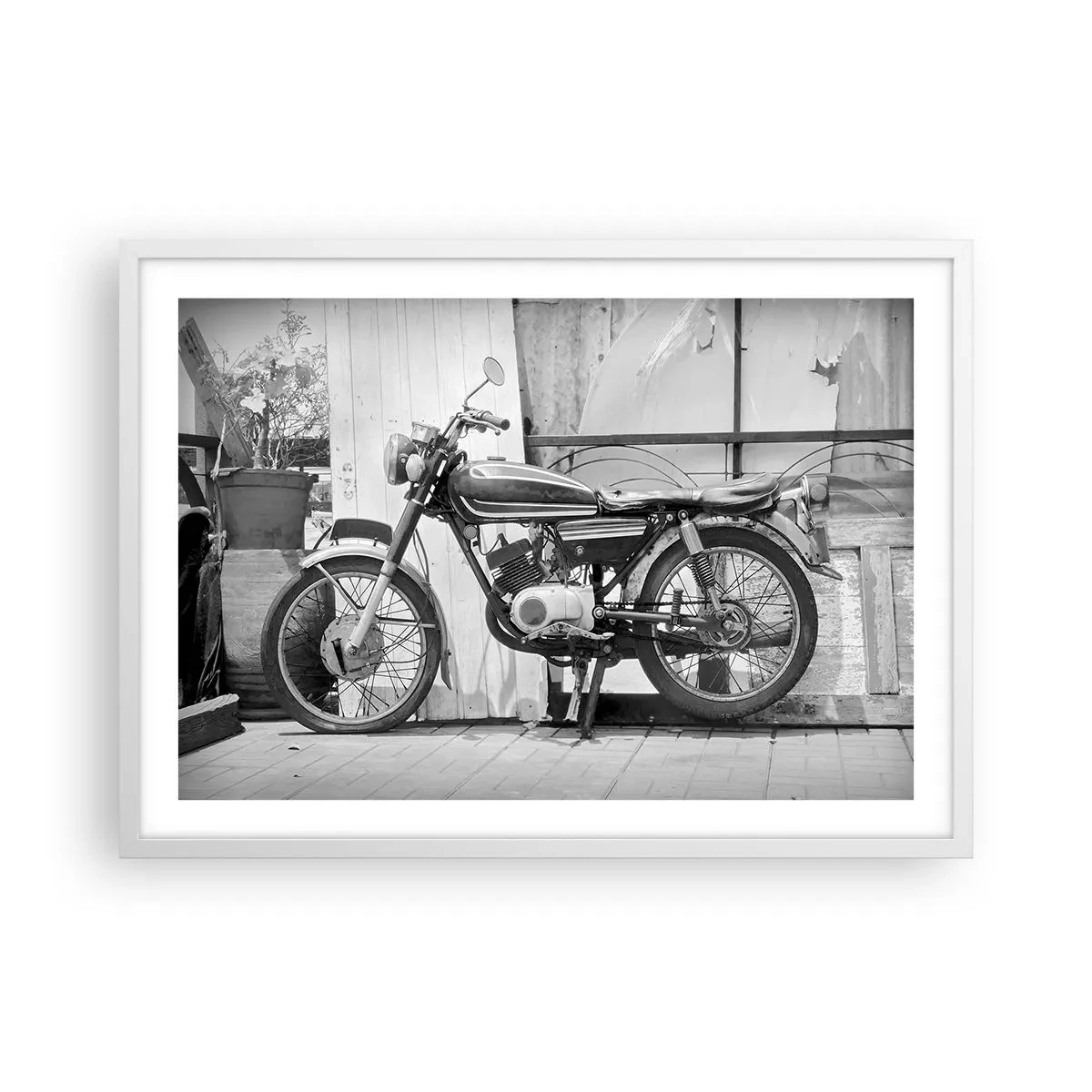 Poster in white frmae - Classics above All - 70x50 cm