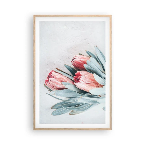 Poster in light oak frame - Ashamed of Their Own Beauty - 61x91 cm