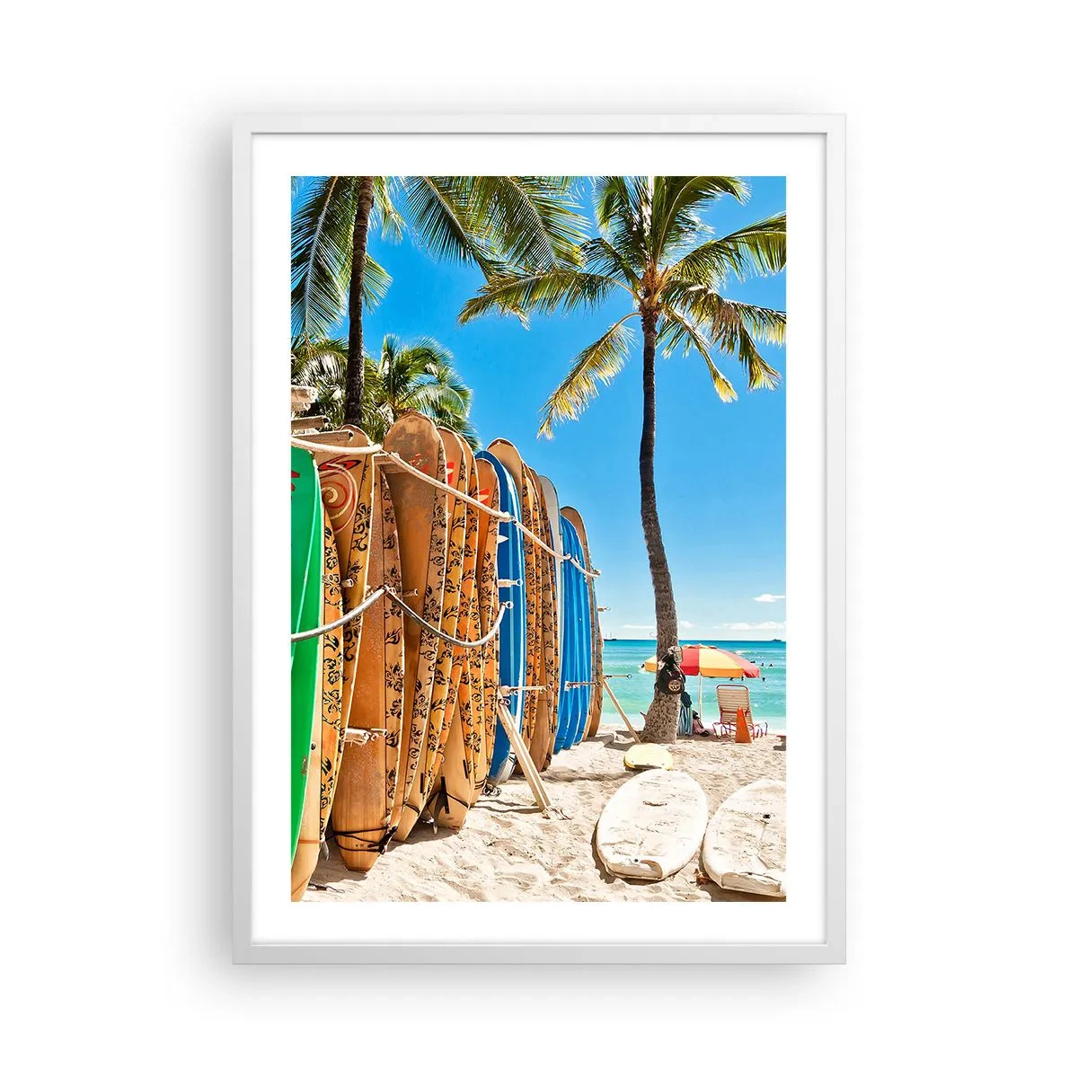 Poster in white frmae - Sunny Fun - 50x70 cm