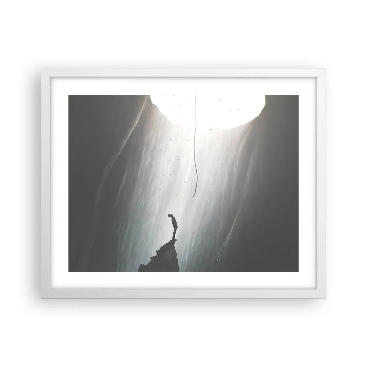 Poster in white frmae - There Is Always Some Way Out - 50x40 cm