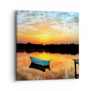 Canvas picture - Look, Listen, Meditate - 40x40 cm