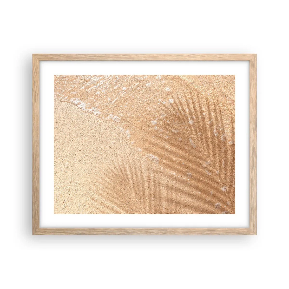 Poster in light oak frame - Shadow of a Hot Summer - 50x40 cm
