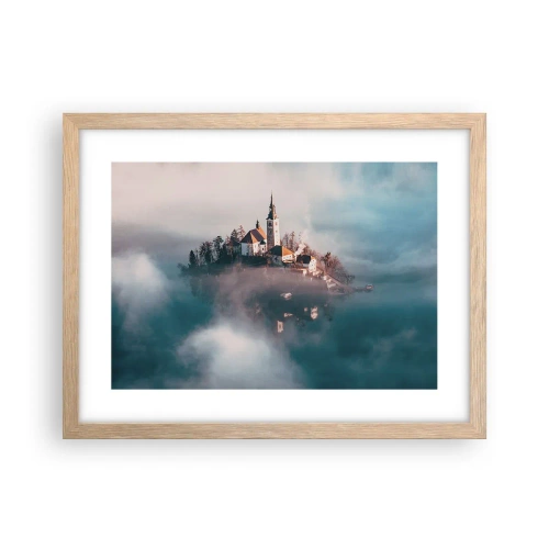 Poster in light oak frame - Island of Dreams - 40x30 cm