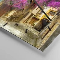 Clock face with lines