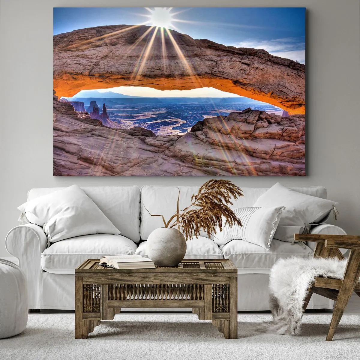 Canvas picture - Through Rocky Gate - 120x80 cm