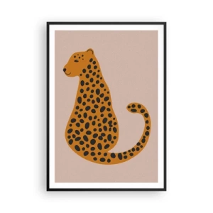 Poster in black frame - Leopard Print Is Fashionable - 70x100 cm
