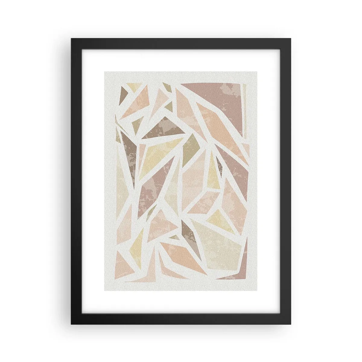 Poster in black frame - Stained Glass Composition - 30x40 cm