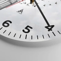 Clock face with numbers