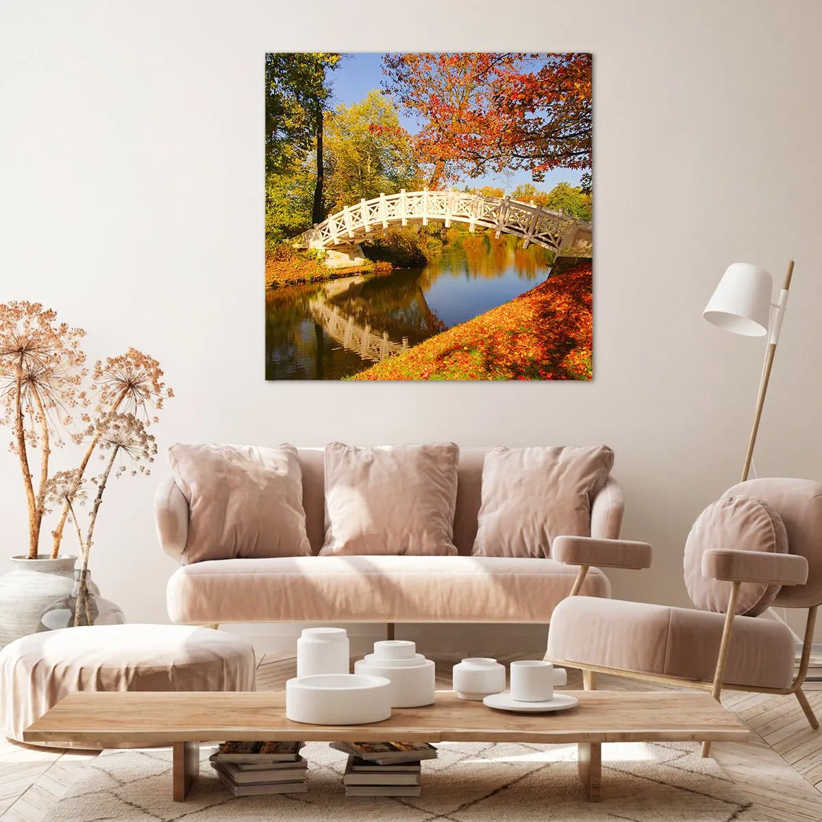 Canvas picture - On a White Bridge of Sighs - 40x40 cm