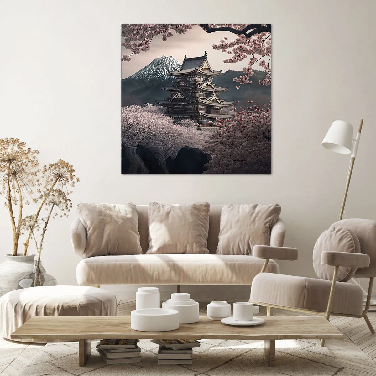 Canvas picture - Land of Cherry Blossoms - 30x30 cm