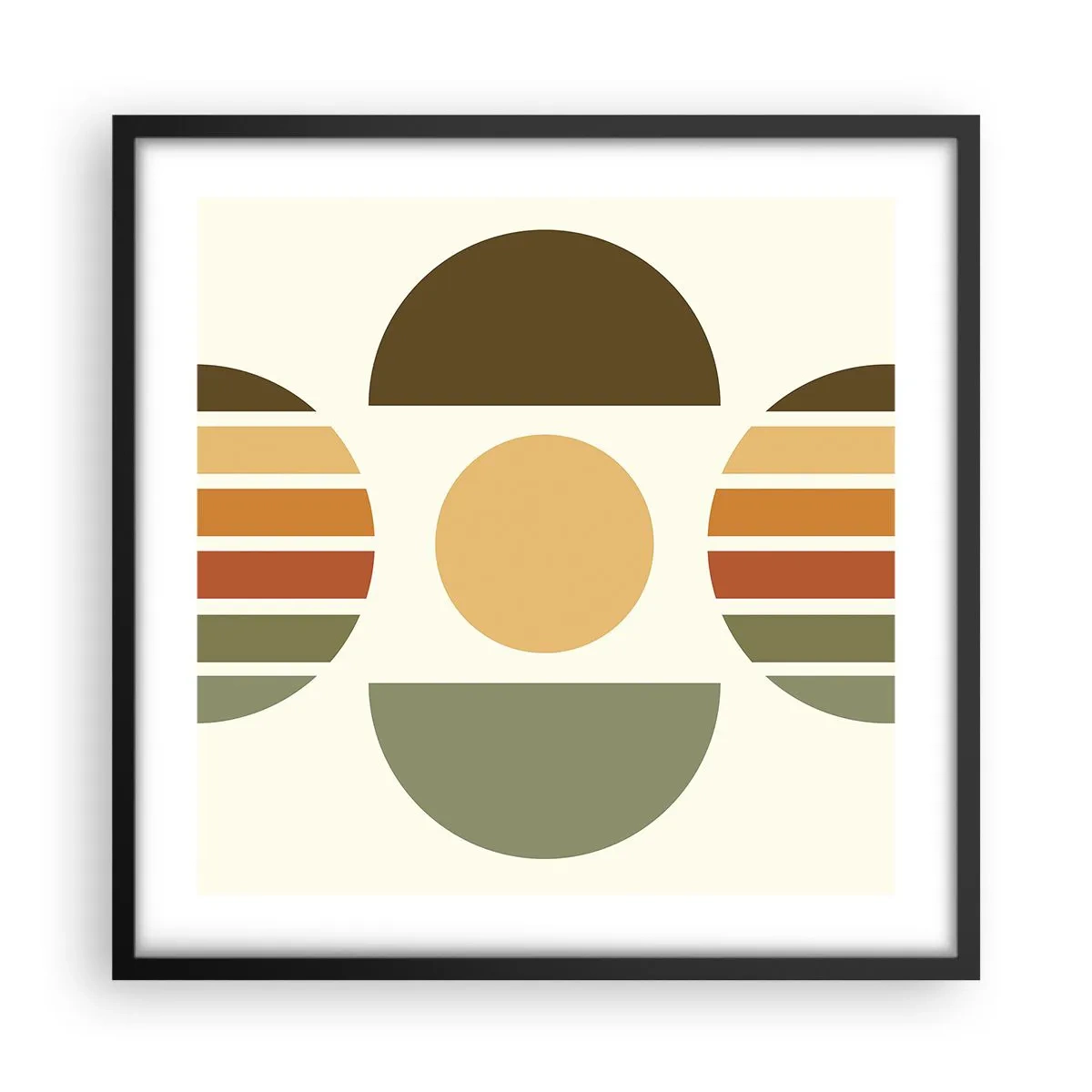 Poster in black frame - In the Colours of Soli - 50x50 cm