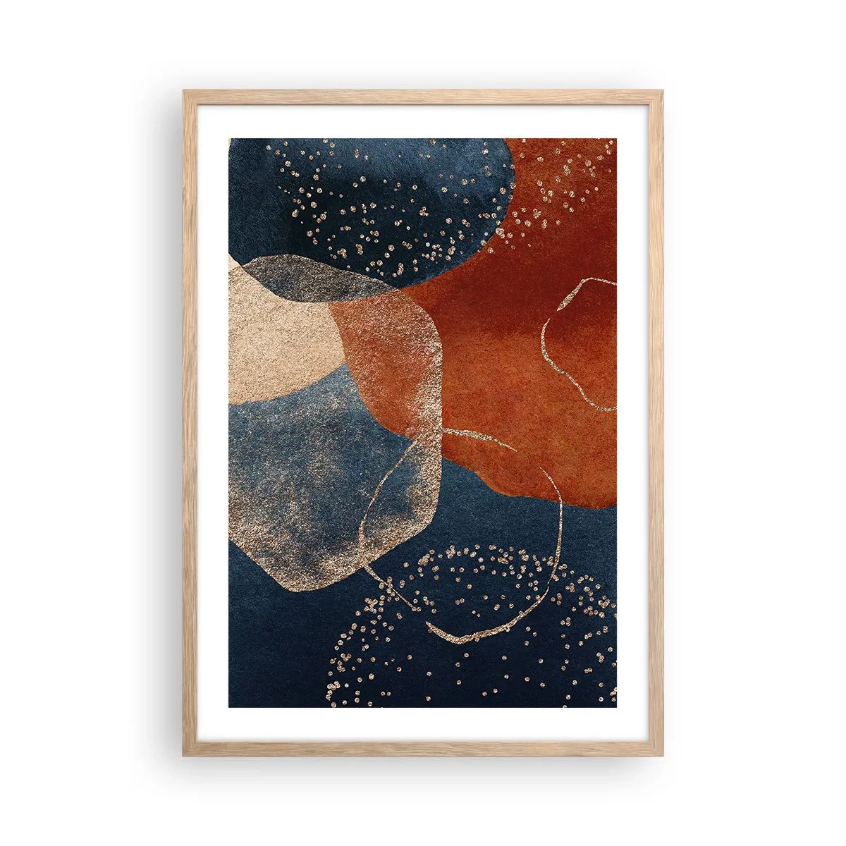 Poster in light oak frame - Lightness of Being - 50x70 cm