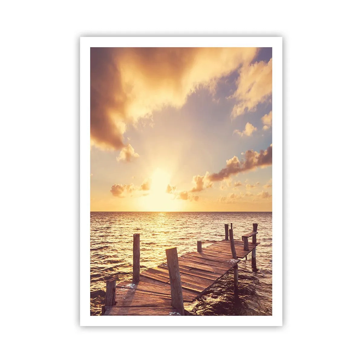 Poster - Golden Land of Tranquility - 70x100 cm