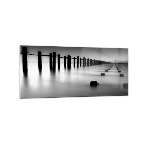 Glass picture - Grey Distance in a Fog - 120x50 cm