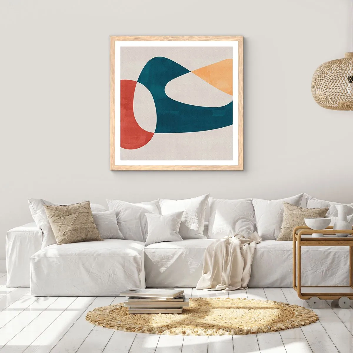 Poster in light oak frame - Influences and Metamorphoses - 50x50 cm