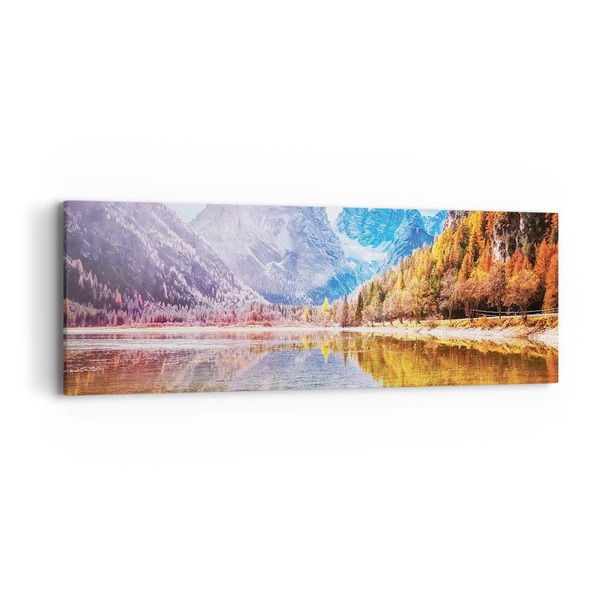 Canvas picture - It's Autumn in the Mountains - 90x30 cm