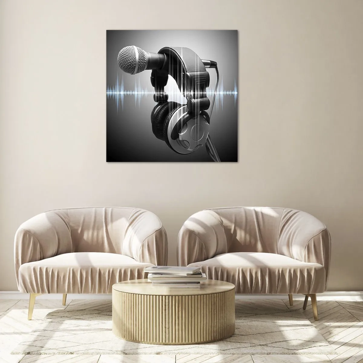 Glass picture - You Can Still Hear the Singing - 70x70 cm