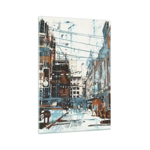 Glass picture - Blazed City Trail - 70x100 cm
