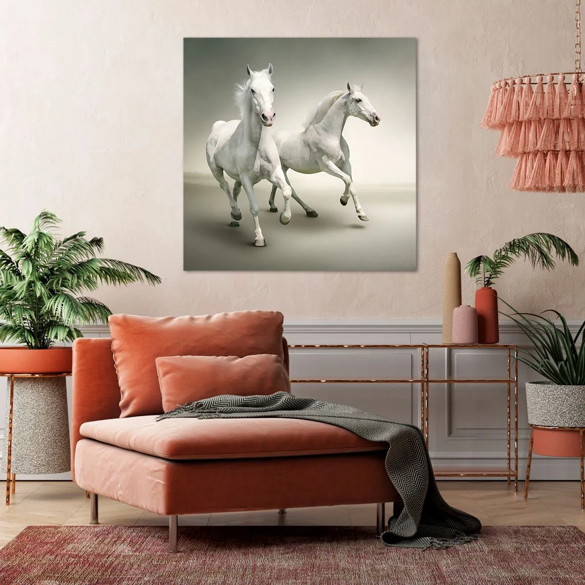 Canvas picture - White Power! - 70x70 cm