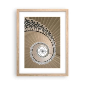Poster in light oak frame - Inside the Shell - 30x40 cm