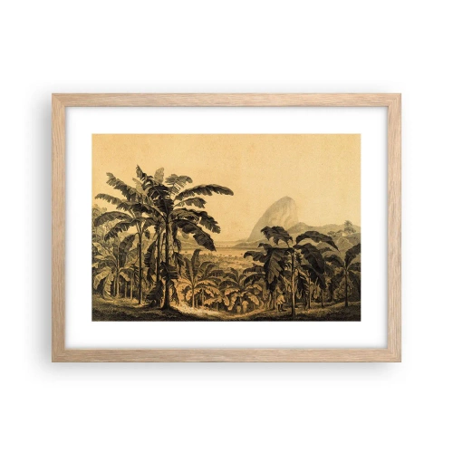 Poster in light oak frame - In Colonial Character - 40x30 cm