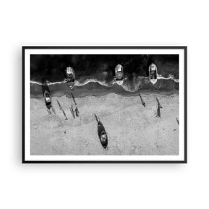 Poster in black frame - Still on the Shore… - 100x70 cm