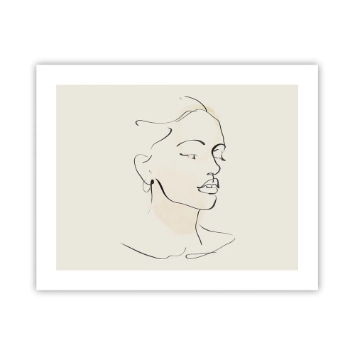 Poster - With a Decisive Line - 50x40 cm