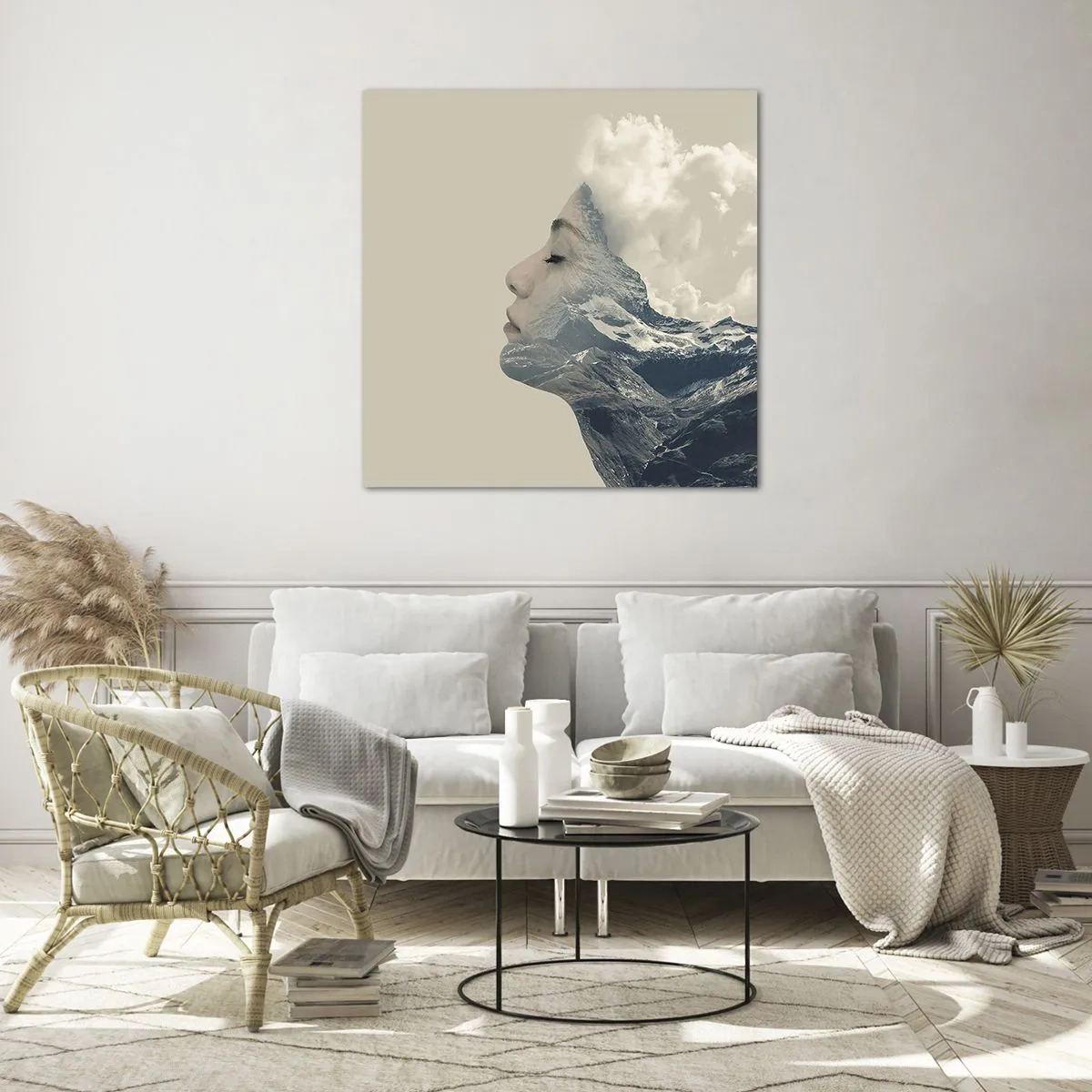 Glass picture - Beauty of Elements - 40x40 cm
