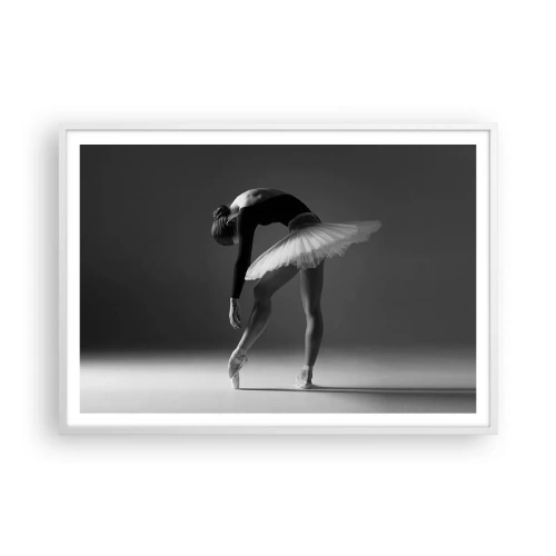Poster in white frmae - Belle Ballet Dancer - 100x70 cm