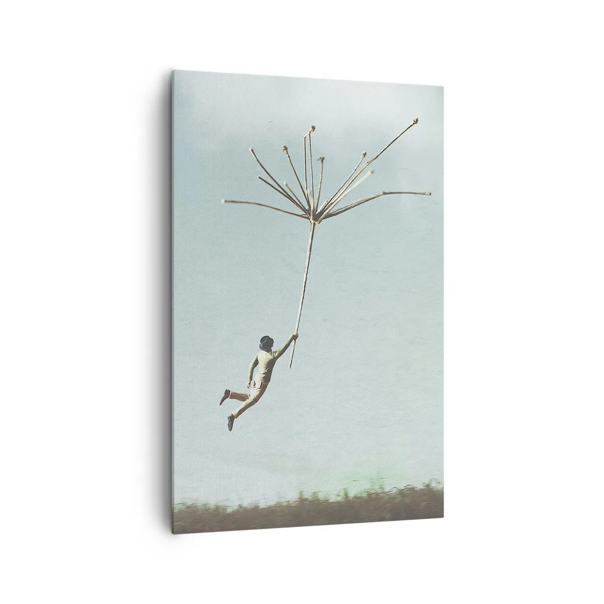 Canvas picture - Kites, Dandelions, Wind - 80x120 cm