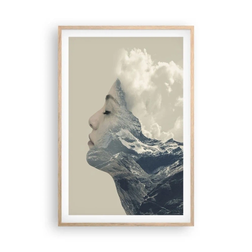 Poster in light oak frame - Beauty of Elements - 61x91 cm