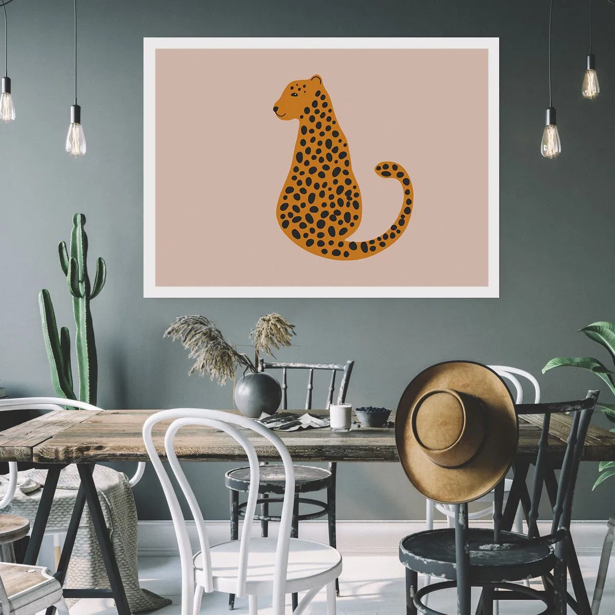 Poster - Leopard Print Is Fashionable - 100x70 cm