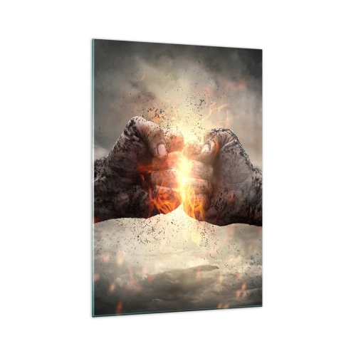 Glass picture - Stand Up and Fight - 70x100 cm