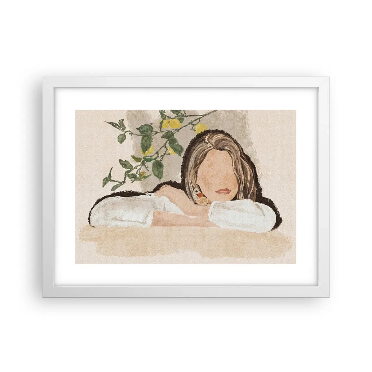 Poster in white frmae - Beauty of the South - 40x30 cm