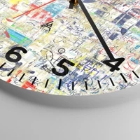 Clock face with numbers