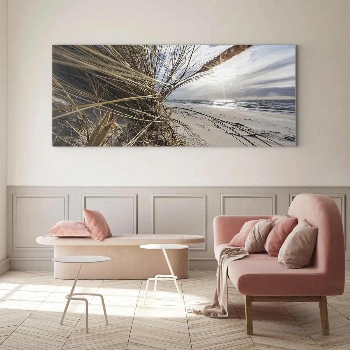 Glass picture - Enounter of the Elements - 100x40 cm