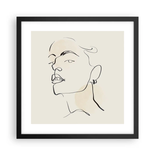 Poster in black frame - Proud Look - 40x40 cm
