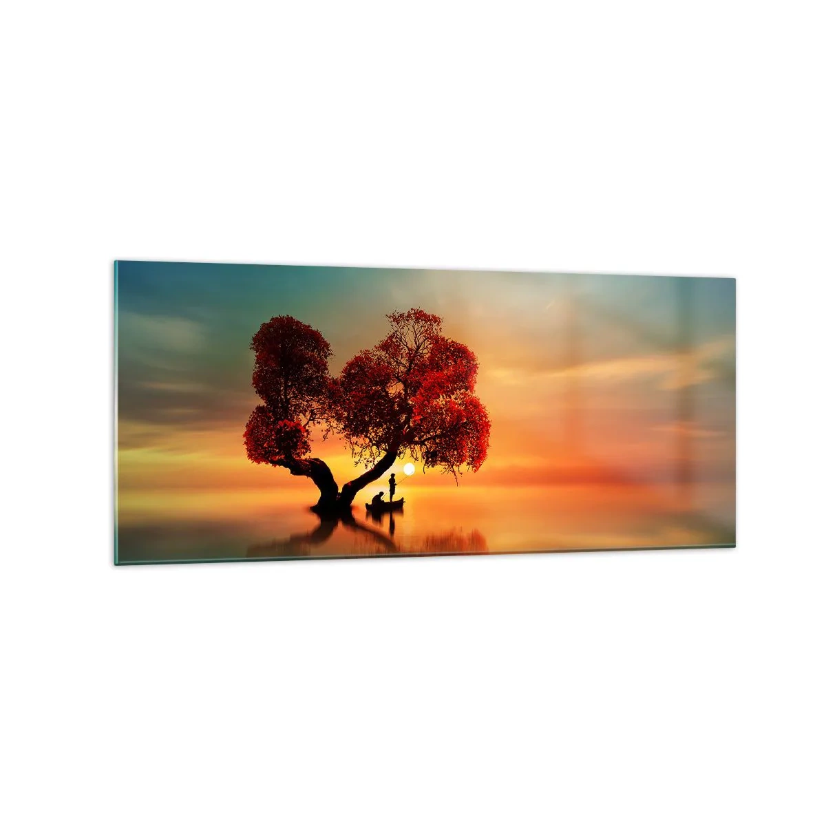 Glass picture - Far Away and Lost to the World - 120x50 cm