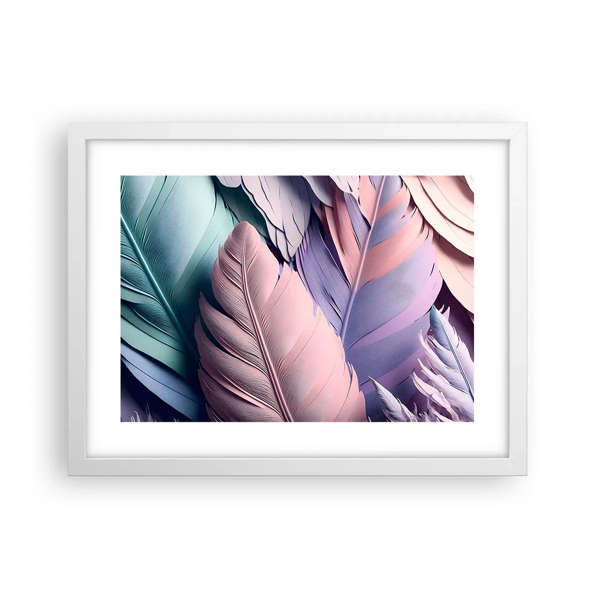 Poster in white frmae - Birdie Chic - 40x30 cm